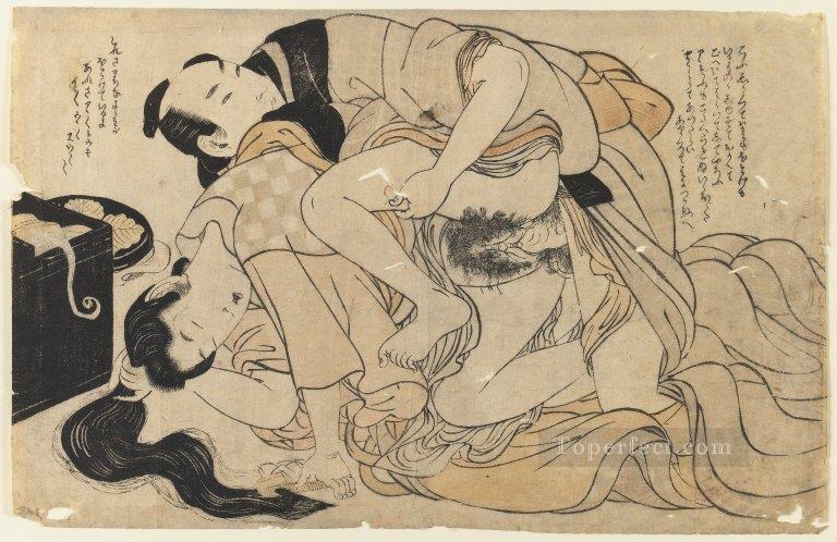 好色なカップル 1803 1 喜多川歌麿 性的油絵